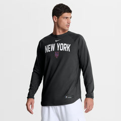 New York Mets Nike Authentic Collection Raglan Dri-FIT Sweatshirt - Black - Nike Sale