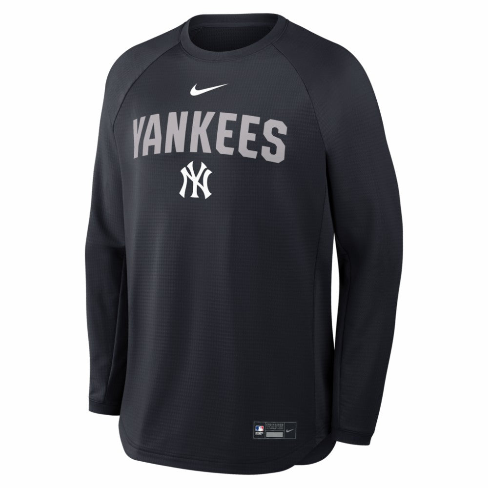 New York Yankees Nike Authentic Collection Raglan Dri-FIT Sweatshirt - Navy - Nike on Sale