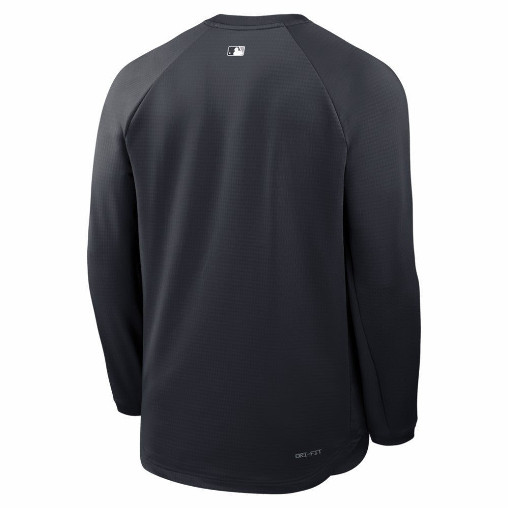 New York Yankees Nike Authentic Collection Raglan Dri-FIT Sweatshirt - Navy - Nike on Sale