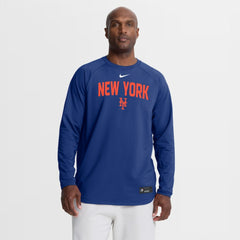 New York Mets Nike Authentic Collection Raglan Dri-FIT Sweatshirt - Royal - Nike Online