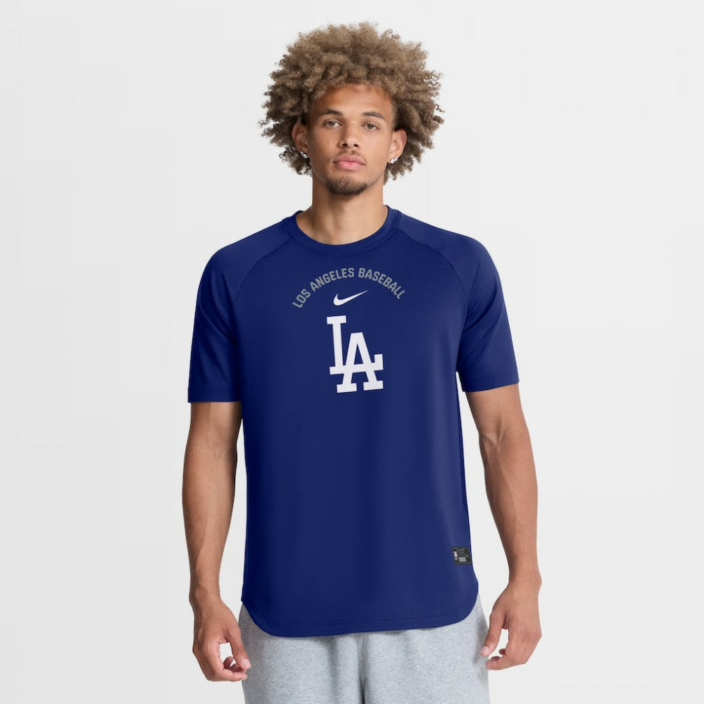 Los Angeles Dodgers Nike Authentic Collection Batting Practice Pre-Game Raglan Dri-FIT Top - Royal - Nike Online