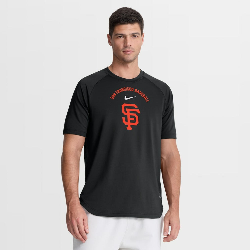 San Francisco Giants Nike Authentic Collection Batting Practice Pre-Game Raglan Dri-FIT Top - Black - Nike Discount