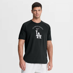 Los Angeles Dodgers Nike Authentic Collection Batting Practice Pre-Game Raglan Dri-FIT Top - Black - Nike Online