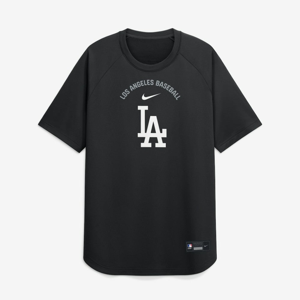 Los Angeles Dodgers Nike Authentic Collection Batting Practice Pre-Game Raglan Dri-FIT Top - Black - Nike Online