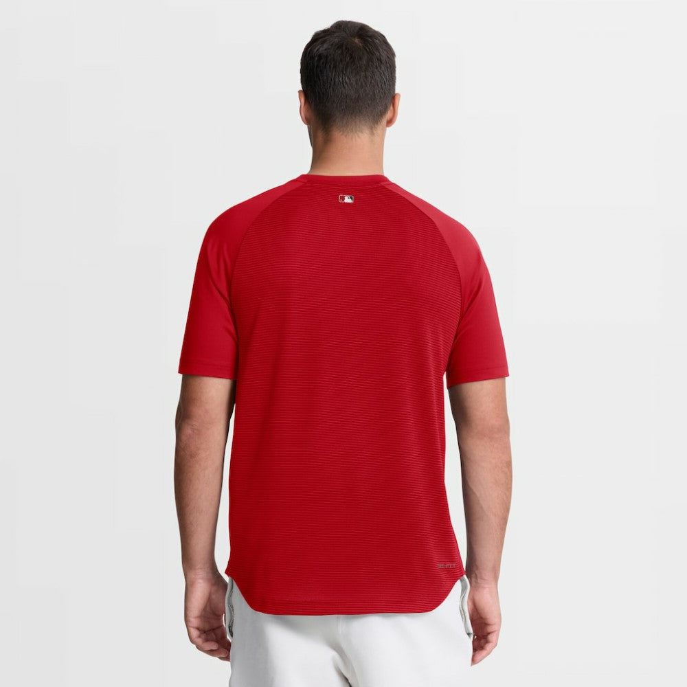 Washington Nationals Nike Authentic Collection Batting Practice Pre-Game Raglan Dri-FIT Top - Red - Nike Lifestyle