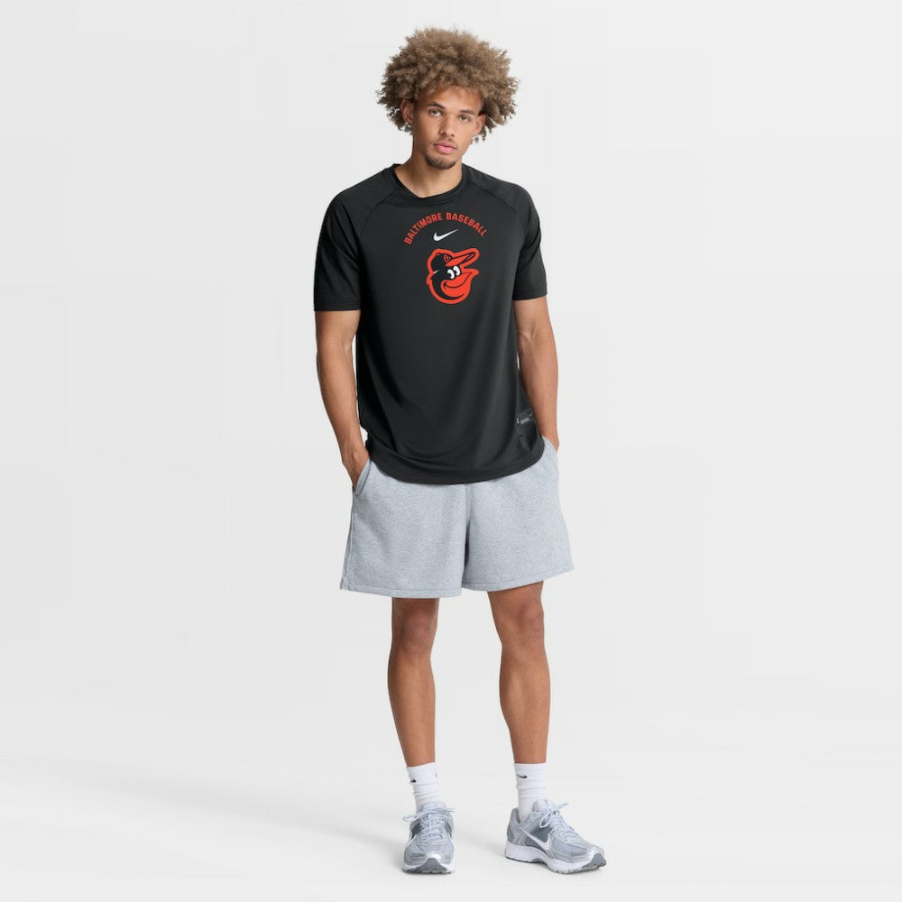 Baltimore Orioles Nike Authentic Collection Batting Practice Pre-Game Raglan Dri-FIT Top - Black - Nike Online