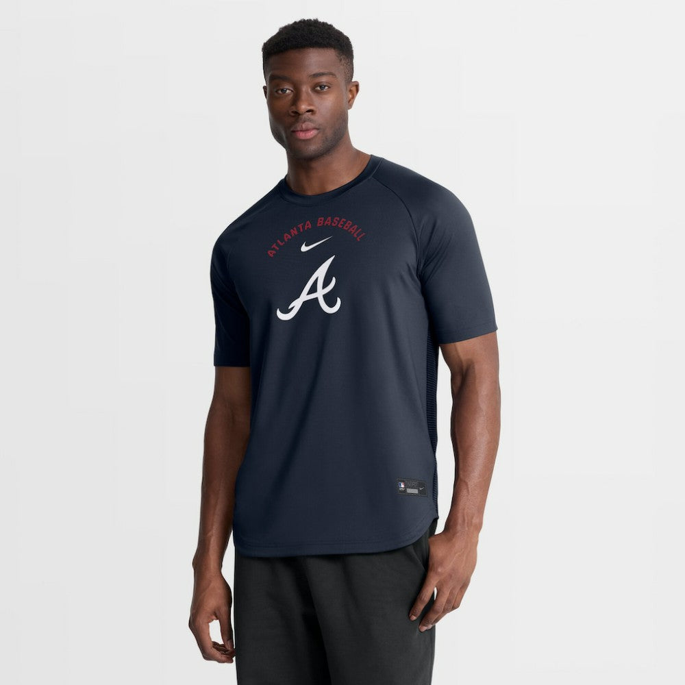 Atlanta Braves Nike Authentic Collection Batting Practice Pre-Game Raglan Dri-FIT Top - Blue - Nike Sale