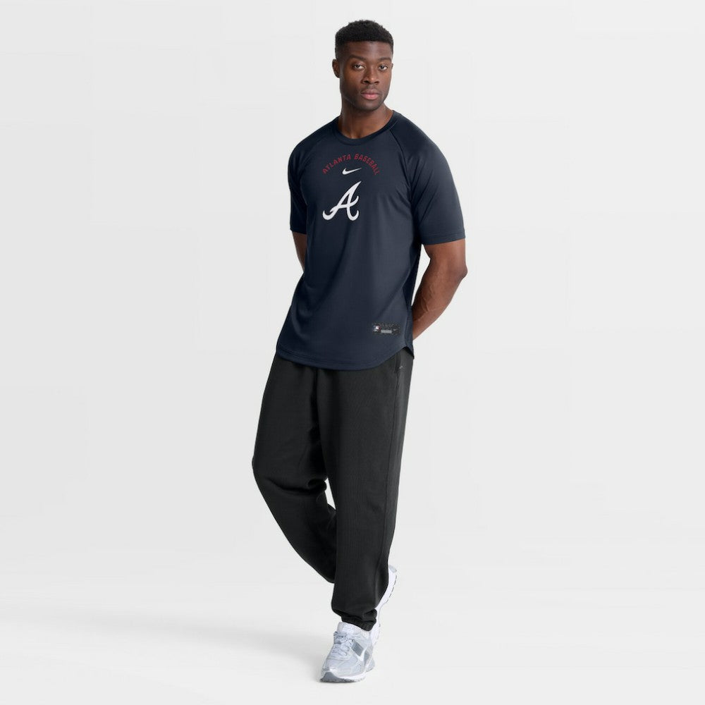 Atlanta Braves Nike Authentic Collection Batting Practice Pre-Game Raglan Dri-FIT Top - Blue - Nike Sale