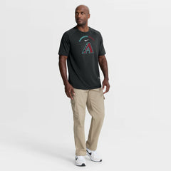 Arizona Diamondbacks Nike Authentic Collection Batting Practice Pre-Game Raglan Dri-FIT Top - Black - Nike Lifestyle