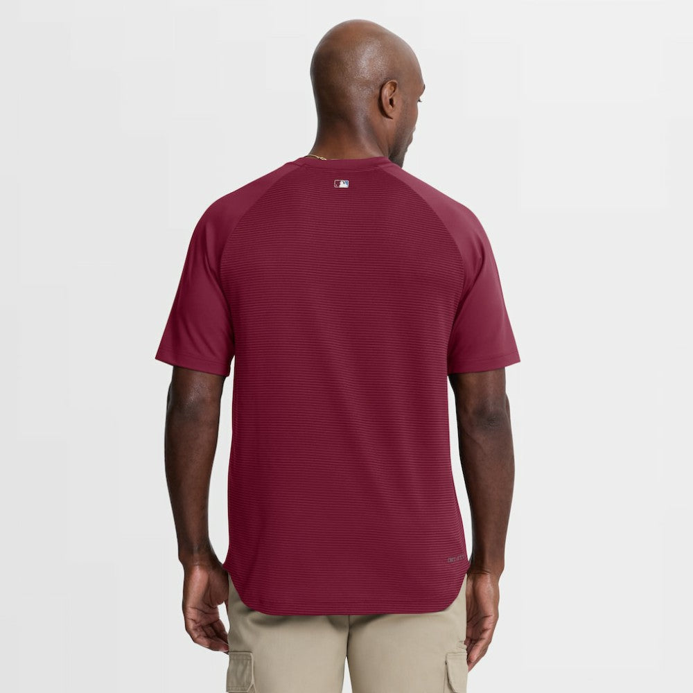 Philadelphia Phillies Nike Authentic Collection Batting Practice Pre-Game Raglan Dri-FIT Top - Burgundy - Nike Sale