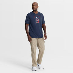 Boston Red Sox Nike Authentic Collection Batting Practice Pre-Game Raglan Dri-FIT Top - Navy - Nike Lifestyle