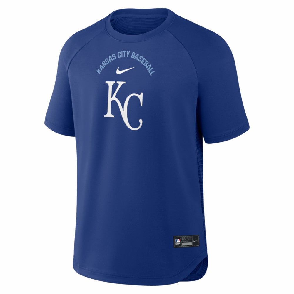 Kansas City Royals Nike Authentic Collection Batting Practice Pre-Game Raglan Dri-FIT Top - Royal - Nike Discount