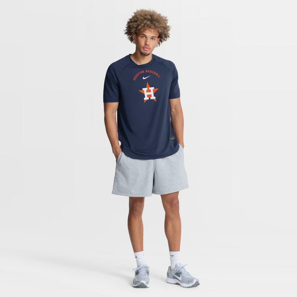Houston Astros Nike Authentic Collection Batting Practice Pre-Game Raglan Dri-FIT Top - Navy - Nike Sale