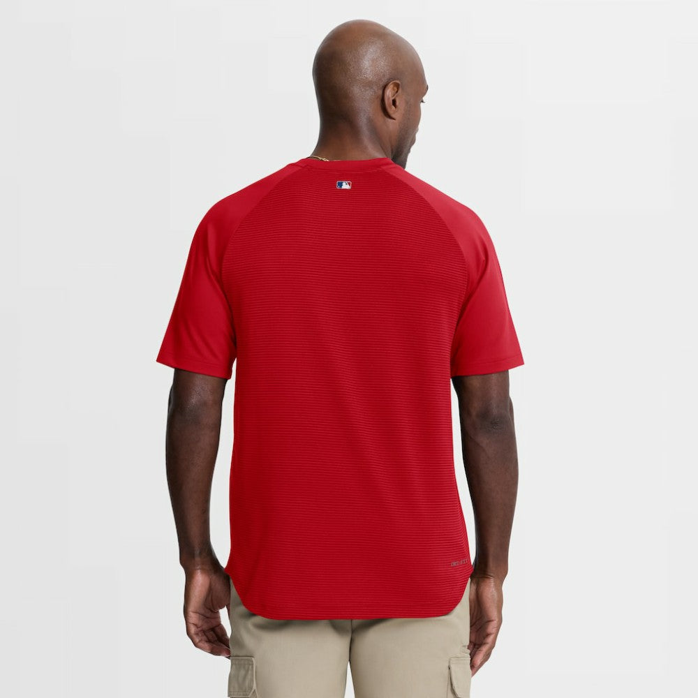 Philadelphia Phillies Nike Authentic Collection Batting Practice Pre-Game Raglan Dri-FIT Top - Red - Nike Online