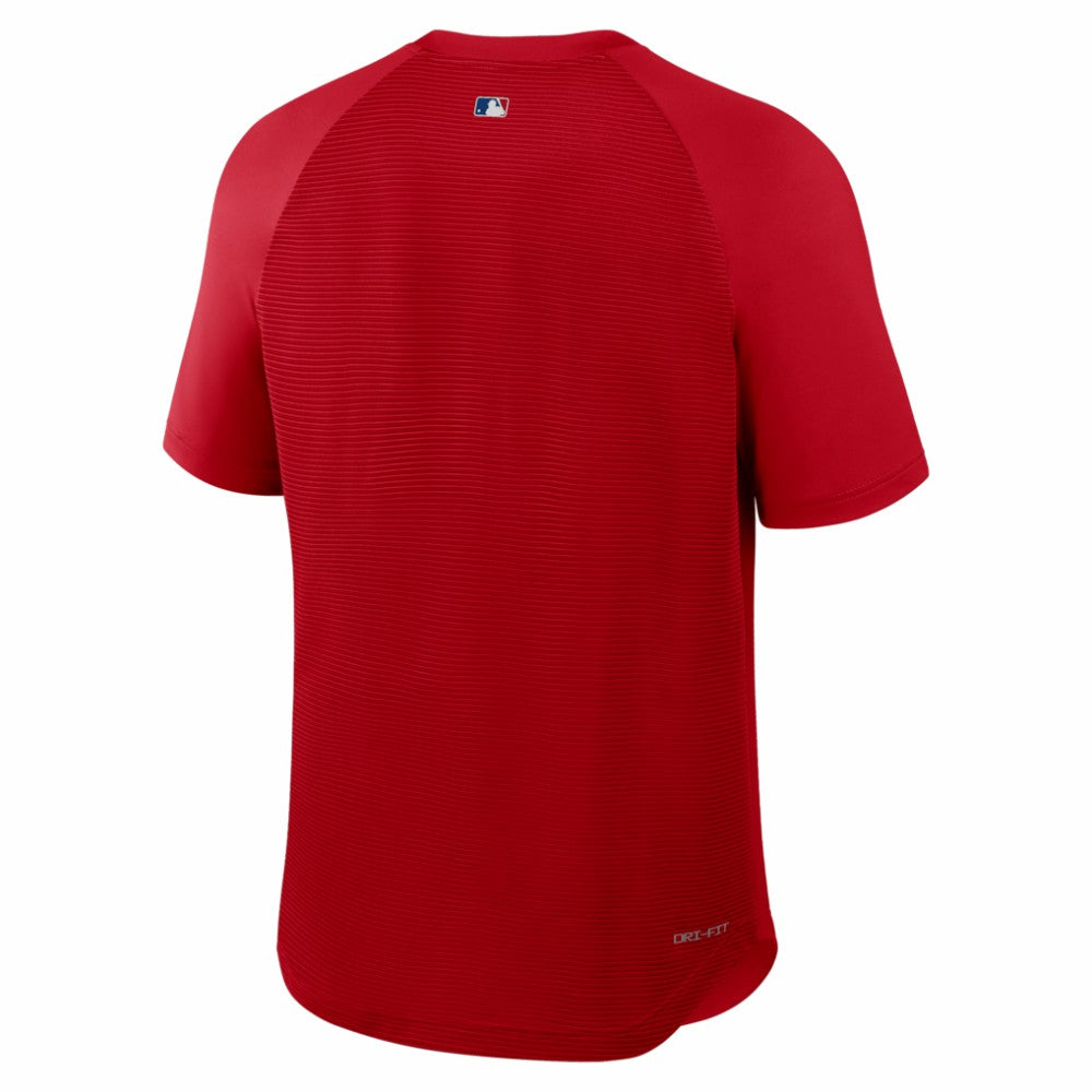 Philadelphia Phillies Nike Authentic Collection Batting Practice Pre-Game Raglan Dri-FIT Top - Red - Nike Online