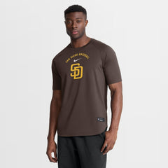 San Diego Padres Nike Authentic Collection Batting Practice Pre-Game Raglan Dri-FIT Top - Brown - Nike Sale