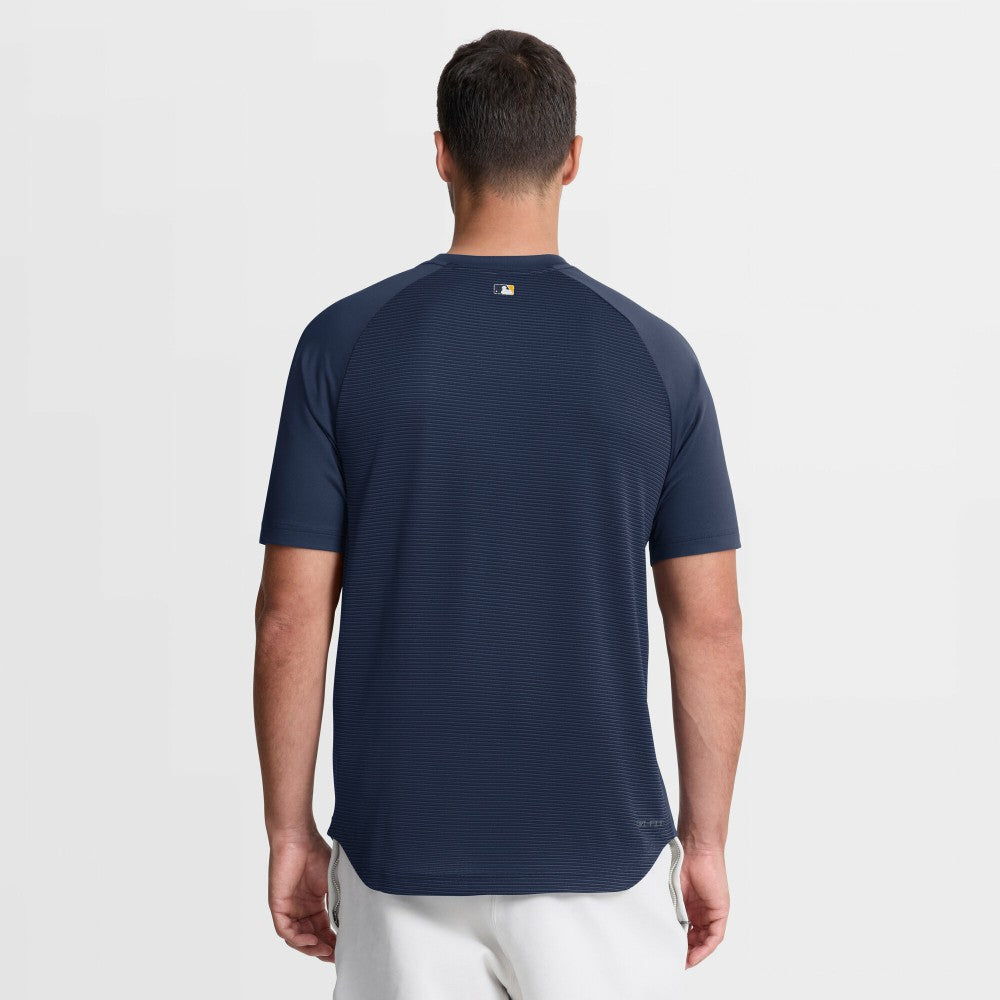 Milwaukee Brewers Nike Authentic Collection Batting Practice Pre-Game Raglan Dri-FIT Top - Navy - Nike on Sale