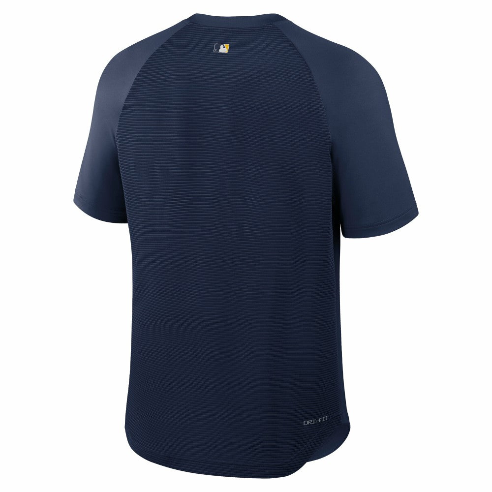 Milwaukee Brewers Nike Authentic Collection Batting Practice Pre-Game Raglan Dri-FIT Top - Navy - Nike on Sale