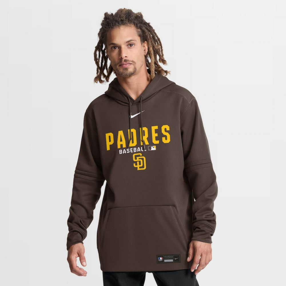 San Diego Padres Nike Authentic Collection Therma-FIT Hoodie - Brown - Nike Online