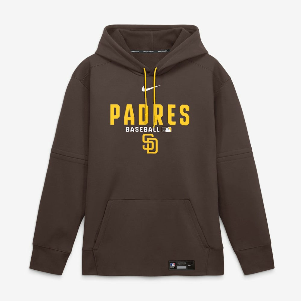San Diego Padres Nike Authentic Collection Therma-FIT Hoodie - Brown - Nike Online