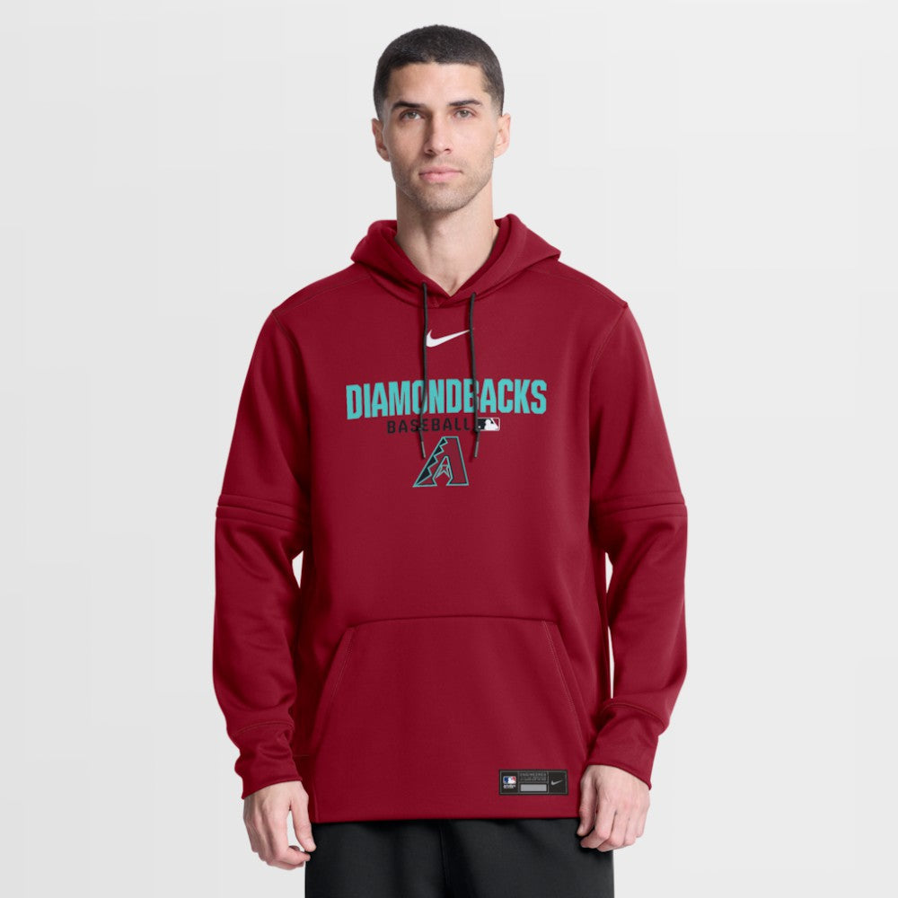 Arizona Diamondbacks Nike Authentic Collection Therma-FIT Hoodie - Red - Nike on Sale