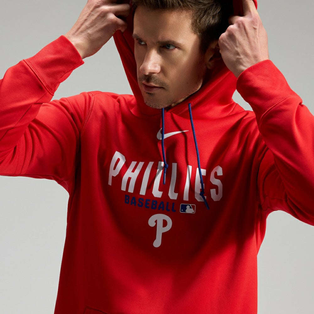 Philadelphia Phillies Nike Authentic Collection Therma-FIT Hoodie - Red - Nike Online