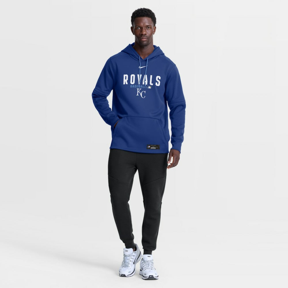 Kansas City Royals Nike Authentic Collection Therma-FIT Hoodie - Royal - Nike Online