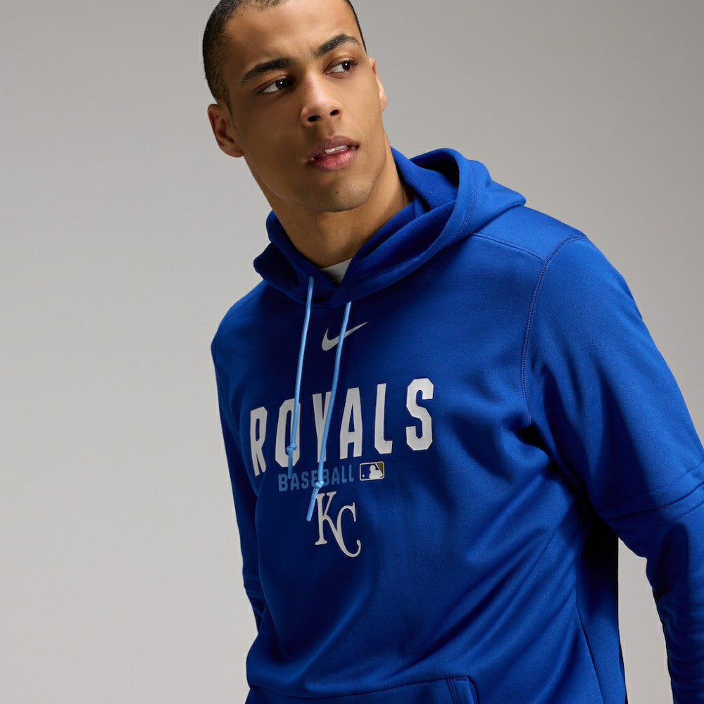Kansas City Royals Nike Authentic Collection Therma-FIT Hoodie - Royal - Nike Online