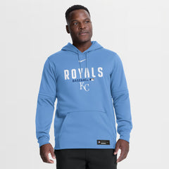 Kansas City Royals Nike Authentic Collection Therma-FIT Hoodie - Light Blue - Nike on Sale