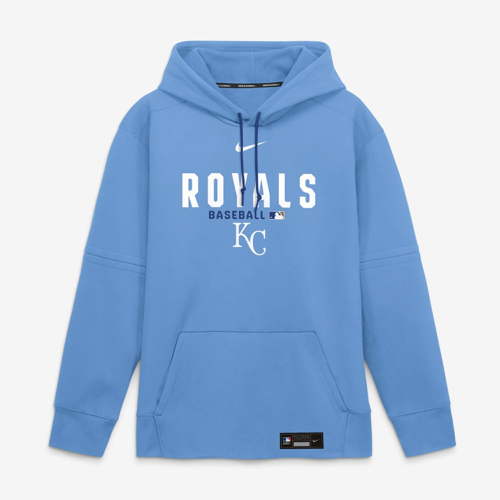 Kansas City Royals Nike Authentic Collection Therma-FIT Hoodie - Light Blue - Nike on Sale