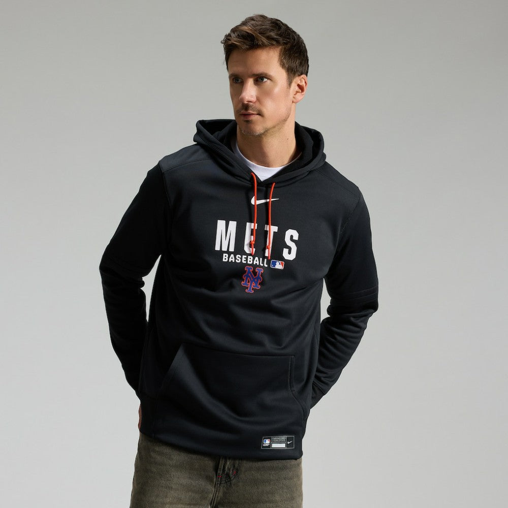 New York Mets Nike Authentic Collection Therma-FIT Hoodie - Black - Nike Online