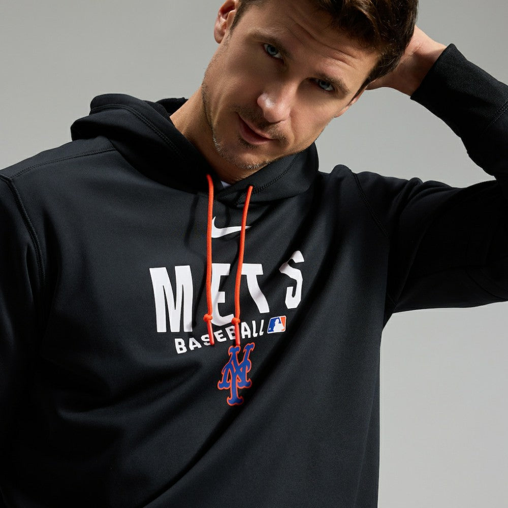 New York Mets Nike Authentic Collection Therma-FIT Hoodie - Black - Nike Online