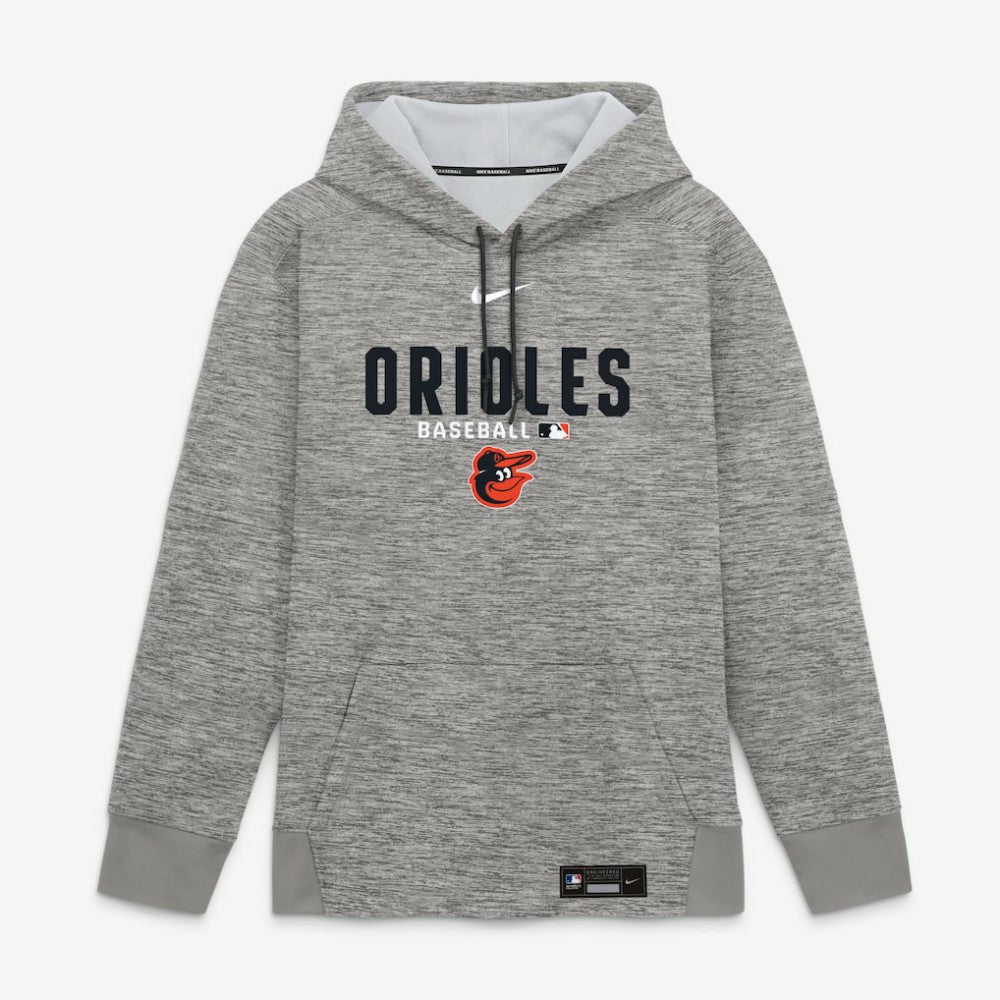Baltimore Orioles Nike Authentic Collection Therma-FIT Hoodie - Heather Charcoal - Nike on Sale