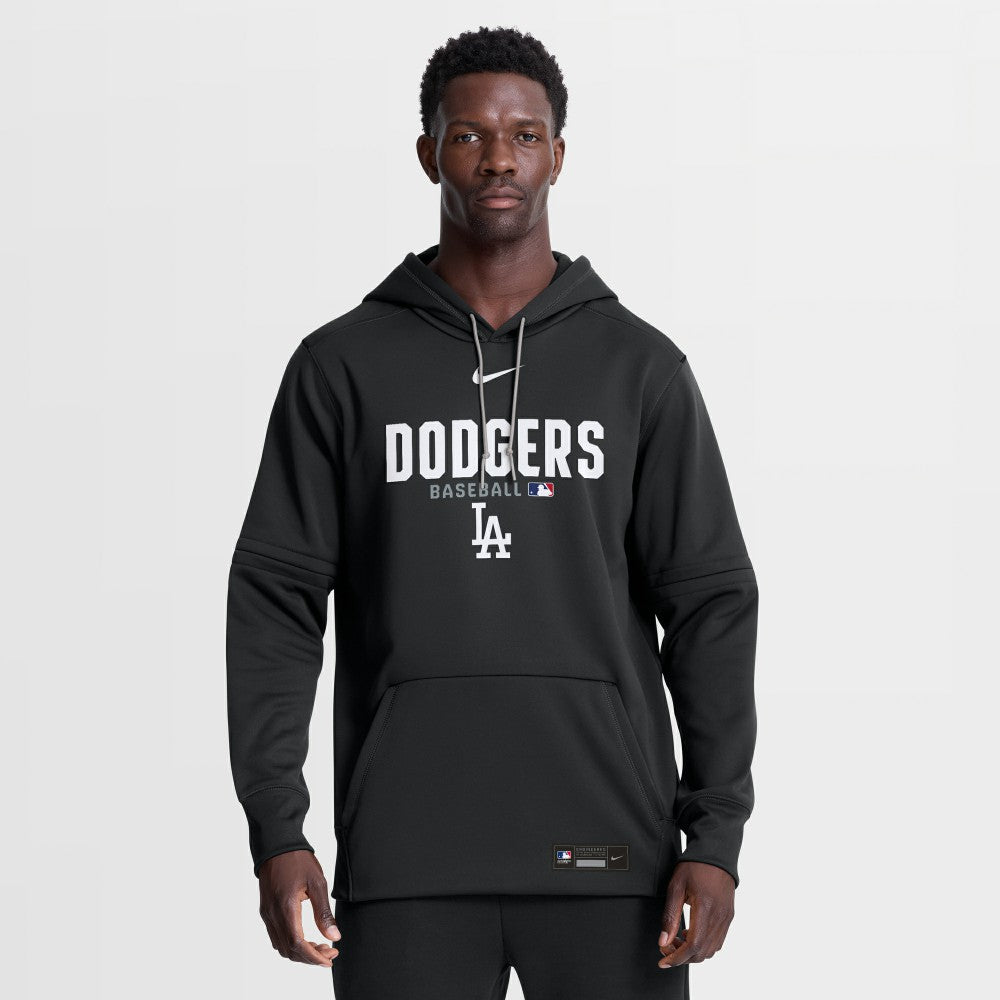 Los Angeles Dodgers Nike Authentic Collection Therma-FIT Hoodie - Black - Nike Lifestyle