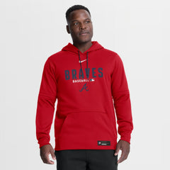 Atlanta Braves Nike Authentic Collection Therma-FIT Hoodie - Red - Nike Discount