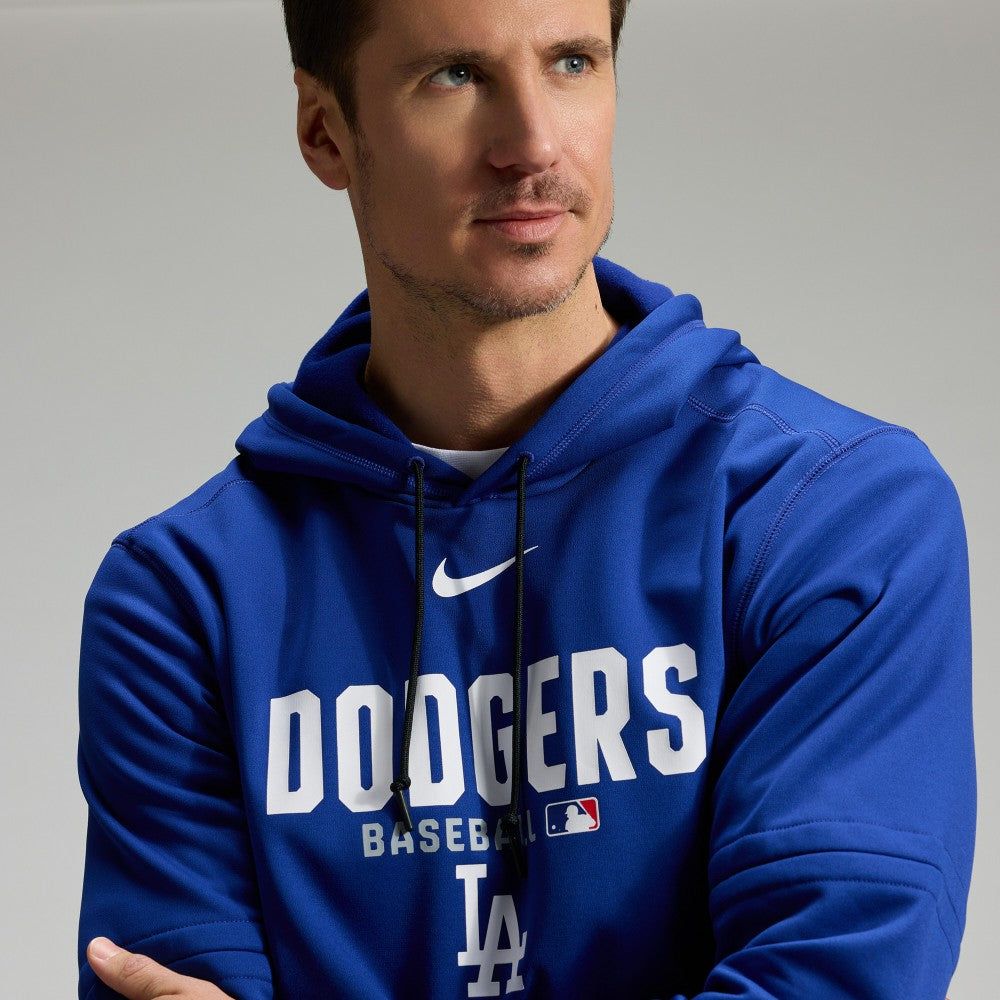 Los Angeles Dodgers Nike Authentic Collection Therma-FIT Hoodie - Royal - Nike on Sale