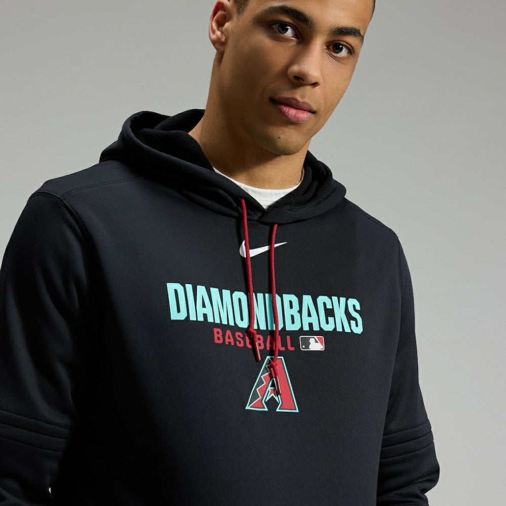 Arizona Diamondbacks Nike Authentic Collection Therma-FIT Hoodie - Black - Nike Online