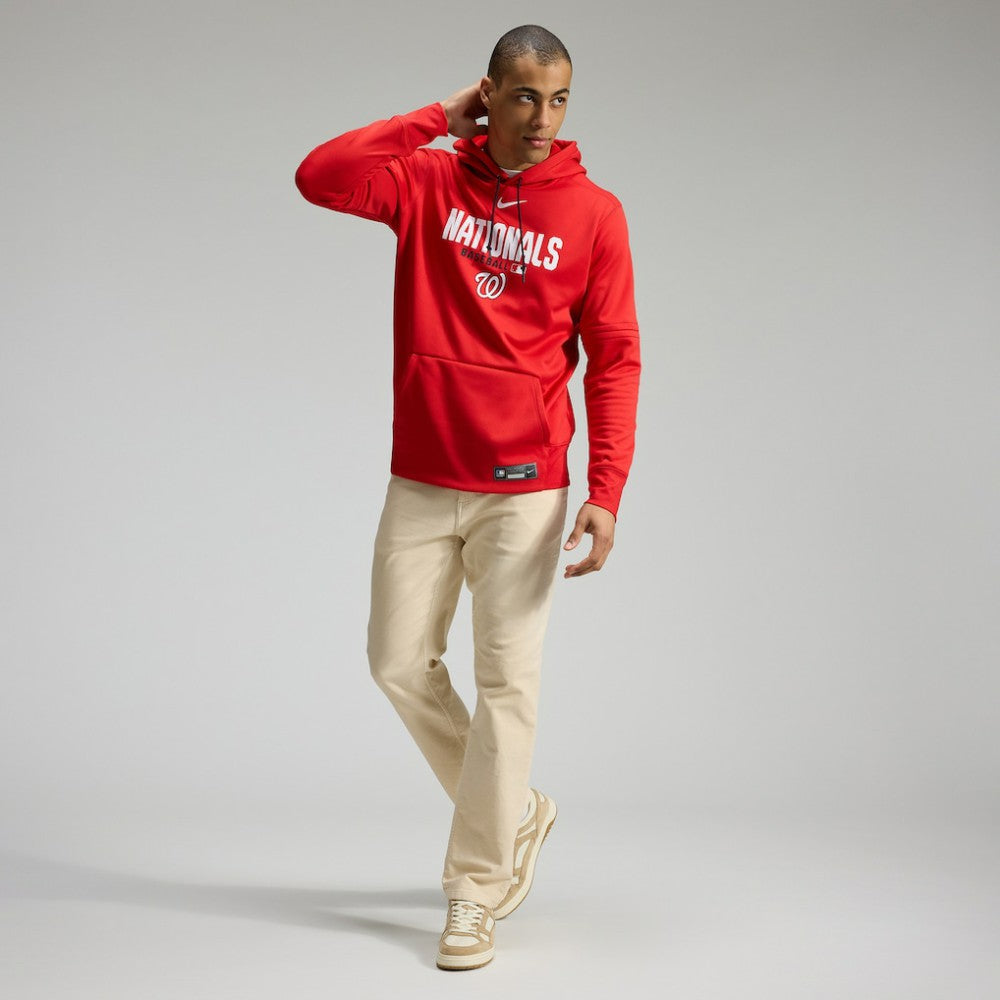 Washington Nationals Nike Authentic Collection Therma-FIT Hoodie - Red - Nike Lifestyle