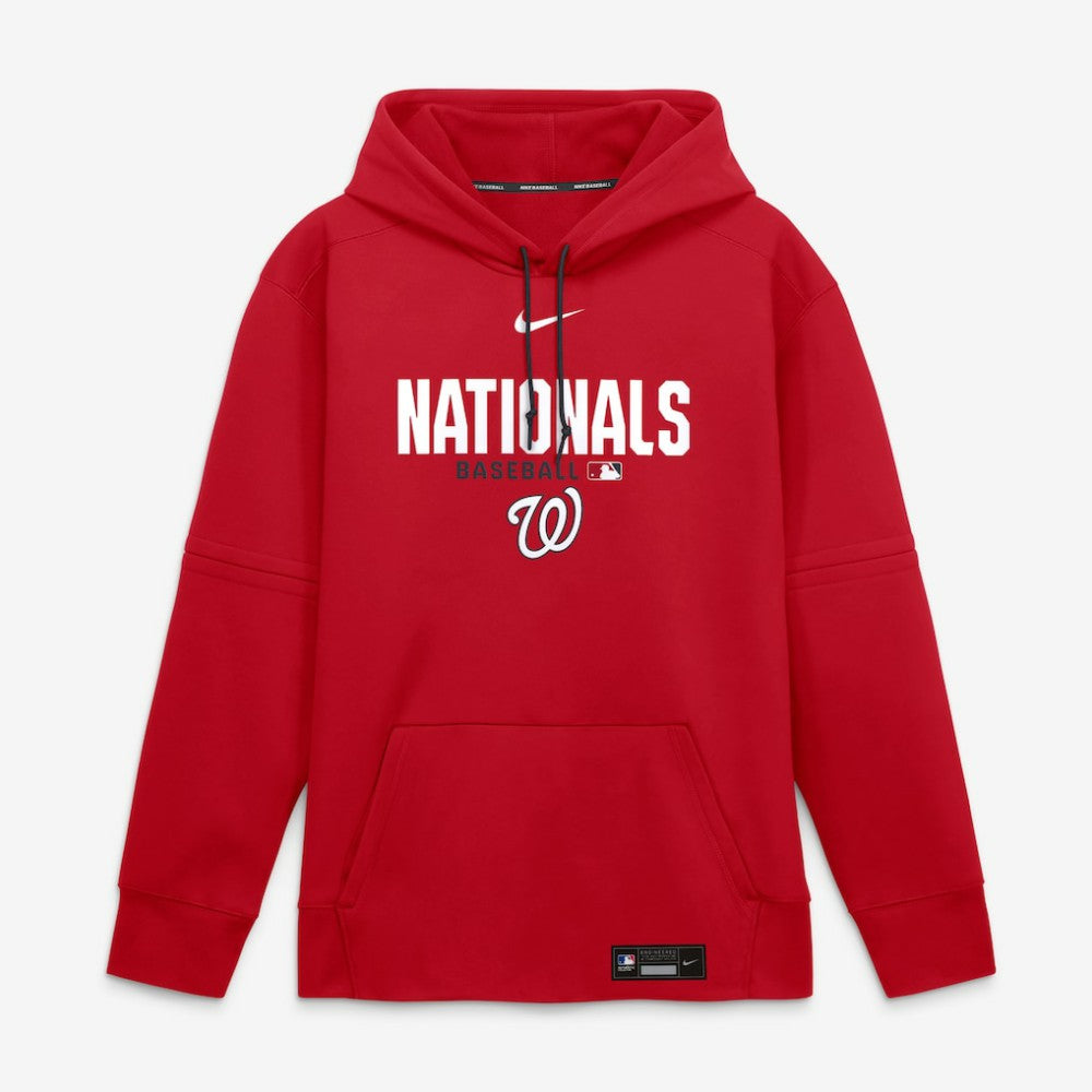 Washington Nationals Nike Authentic Collection Therma-FIT Hoodie - Red - Nike Lifestyle