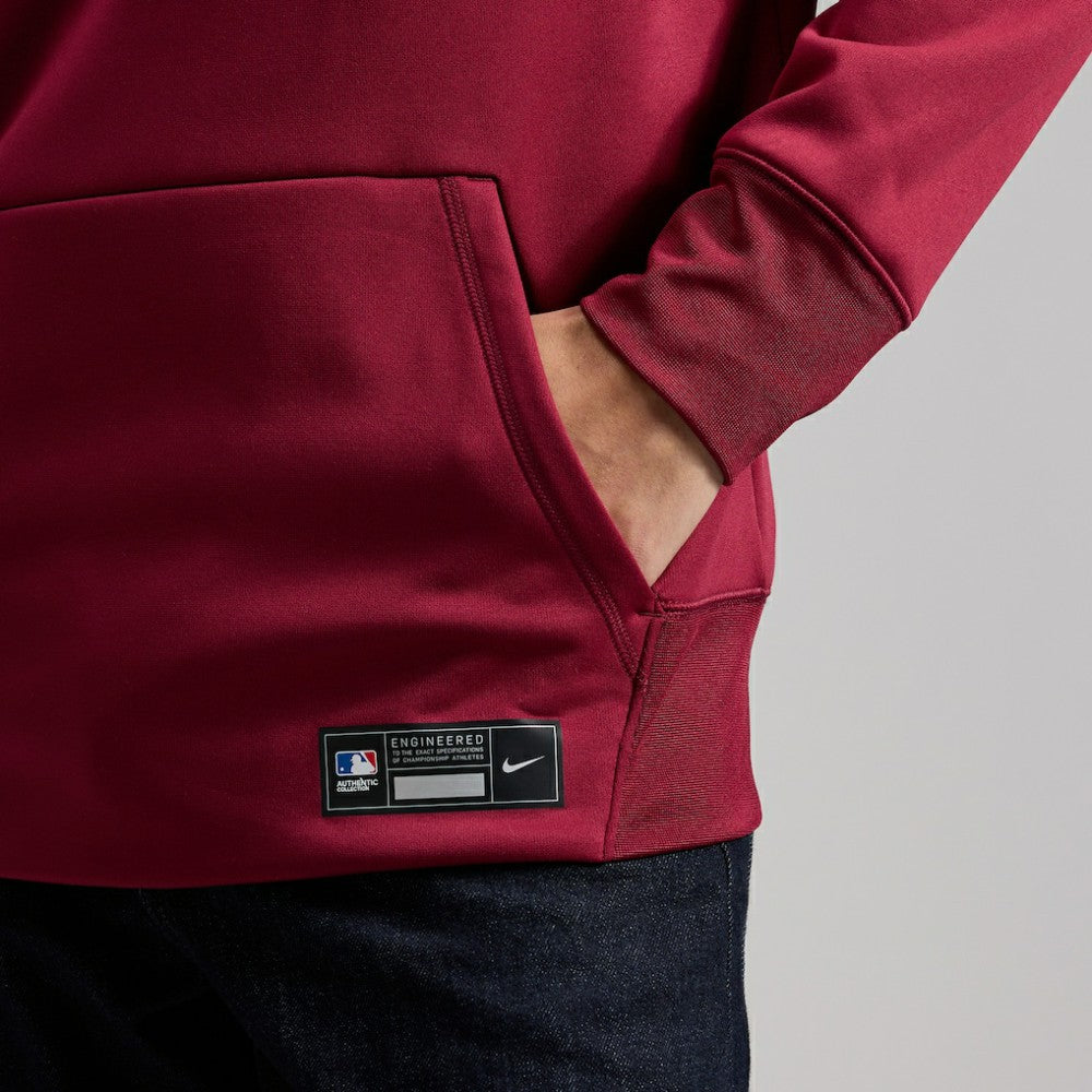 Philadelphia Phillies Nike Authentic Collection Therma-FIT Hoodie - Burgundy - Nike on Sale