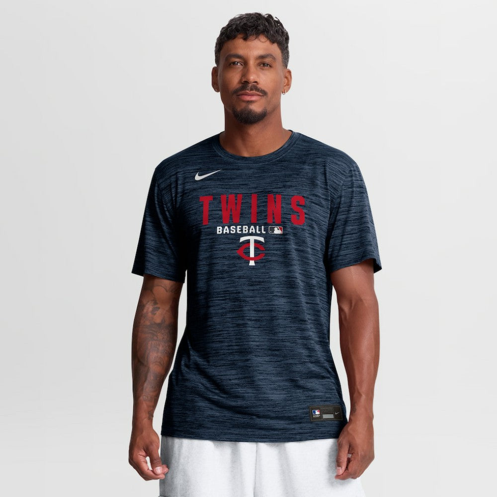 Minnesota Twins Nike Authentic Collection Velocity Dri-FIT T-Shirt - Navy - Nike Lifestyle