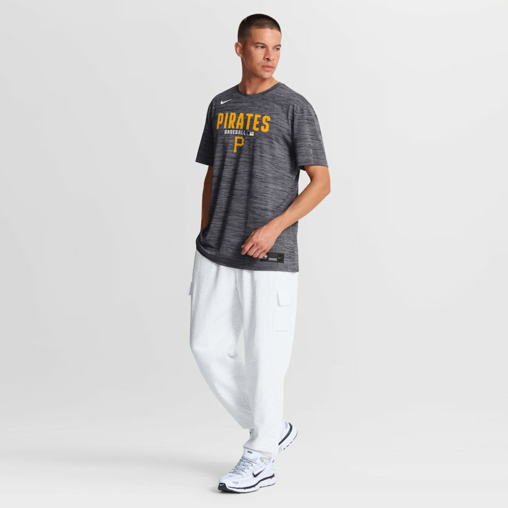 Pittsburgh Pirates Nike Authentic Collection Velocity Dri-FIT T-Shirt - Black - Nike on Sale