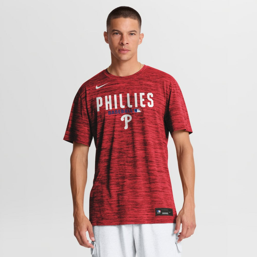 Philadelphia Phillies Nike Authentic Collection Velocity Dri-FIT T-Shirt - Red - Nike Sale