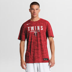 Minnesota Twins Nike Authentic Collection Velocity Dri-FIT T-Shirt - Red - Nike Discount