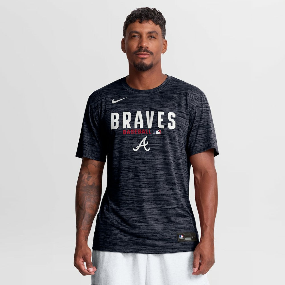 Atlanta Braves Nike Authentic Collection Velocity Dri-FIT T-Shirt - Navy - Nike Lifestyle