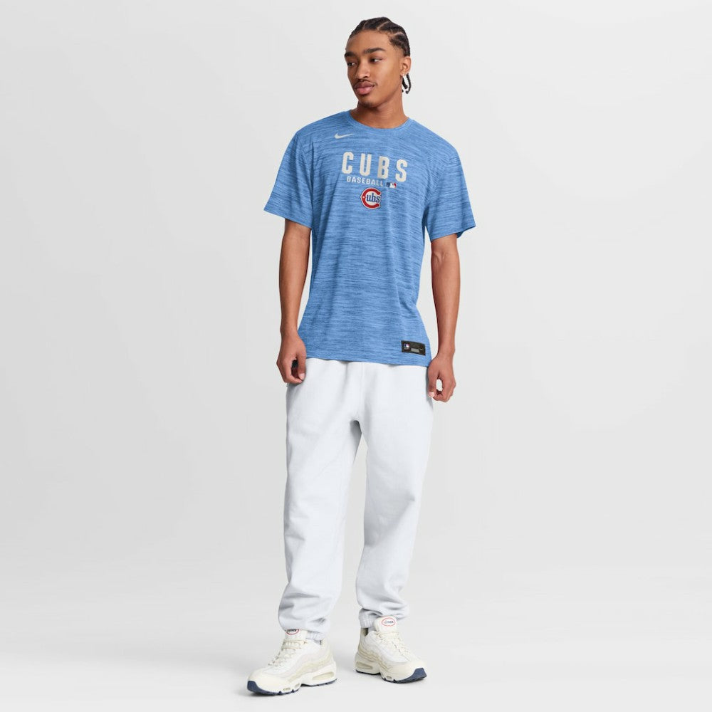 Chicago Cubs Nike Authentic Collection Velocity Dri-FIT T-Shirt - Light Blue - Nike on Sale