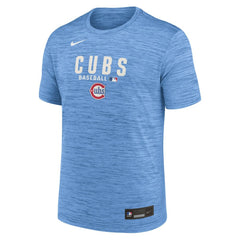 Chicago Cubs Nike Authentic Collection Velocity Dri-FIT T-Shirt - Light Blue - Nike on Sale