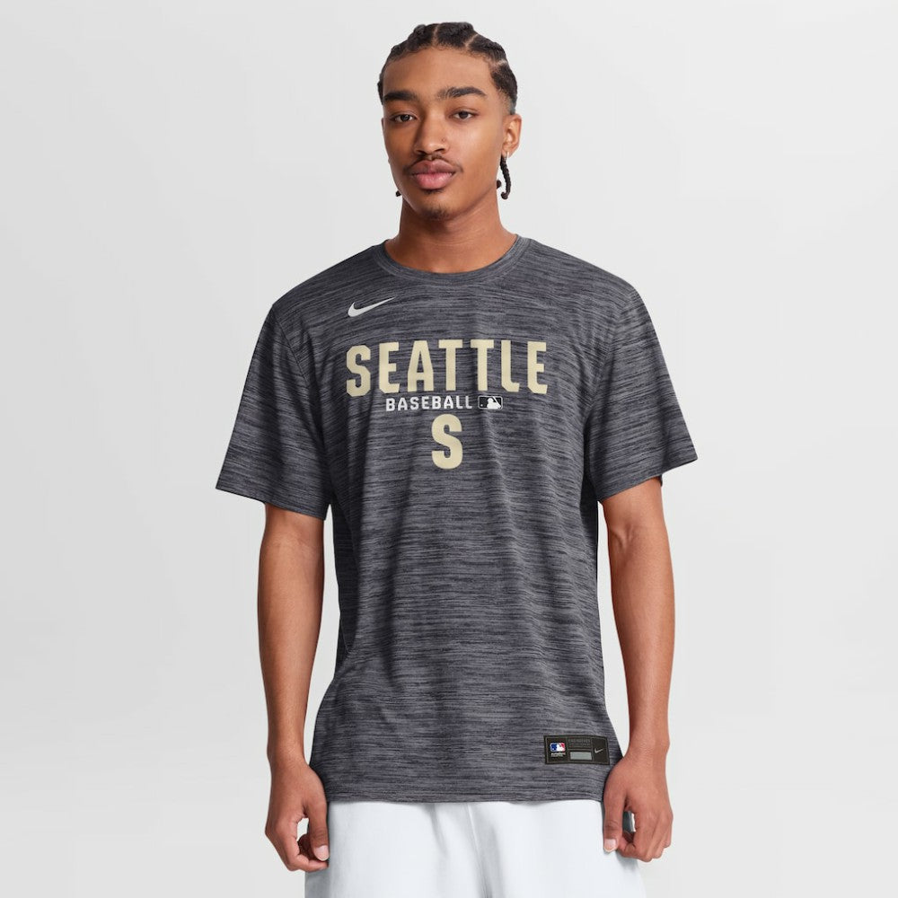 Seattle Mariners Nike Authentic Collection Velocity Dri-FIT T-Shirt - Black - Nike Discount