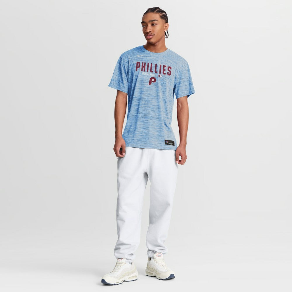 Philadelphia Phillies Nike Authentic Collection Velocity Dri-FIT T-Shirt - Light Blue - Nike Discount