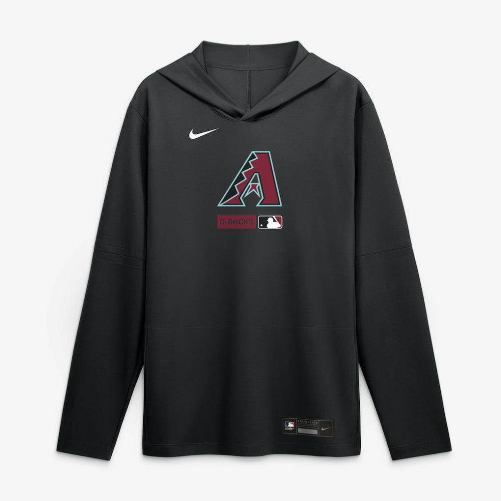 Arizona Diamondbacks Nike Authentic Collection Dri-FIT Long Sleeve Hooded T-Shirt - Black - Nike on Sale